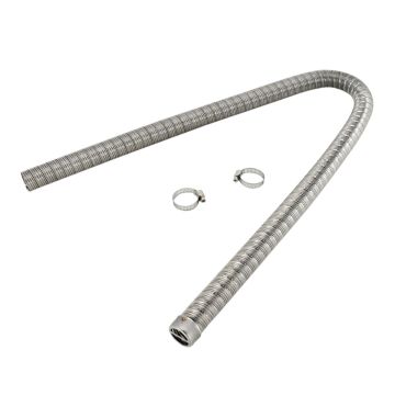 90394 Exhaust Pipe 36061296 24mm with Clamps for Webasto Eberspacher