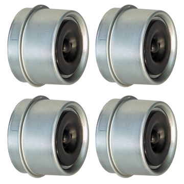 4 x 1.98" Trailer Bearing Dust Cap with Rubber Plugs for Dexter