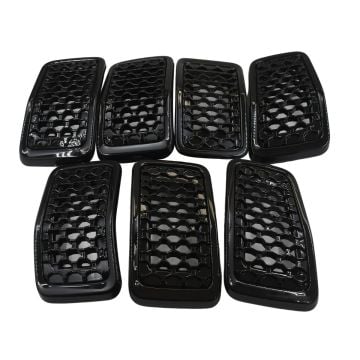 7Pcs Honeycomb Front Grill 6FM74SZ0AB For Jeep