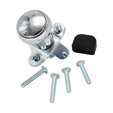 Steering Wheel Ball Handle Knob RP-70100 Silvery Chrome with Rubber Sleeve for John Deere