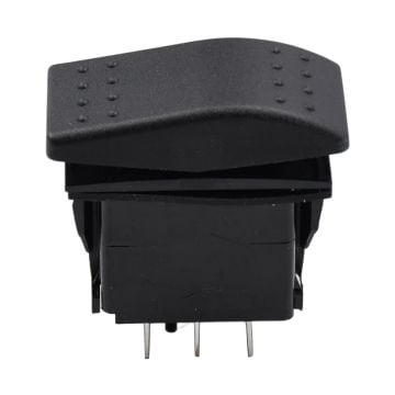 VLD1S00B-AZC00-000 Rocker Switches (ON)-OFF-(ON) 20A 12VDC Sealed Non-Illuminated 6 Connections