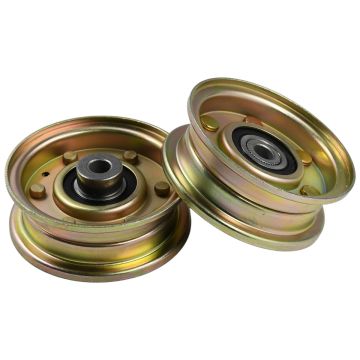 2 Pcs Flat Idler Pulley 756-04224 For MTD