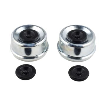 2PCS 2.72" Trailer Axle Wheel Hub and Bearing Dust Cap 7000-8000 For E-Z