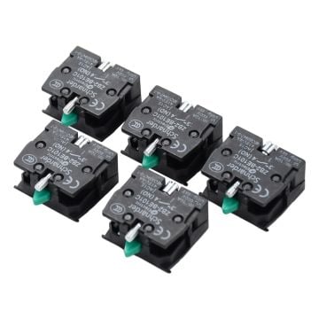 5Pcs Push Button Switch Contact Block 600V 10A ZB2-BE101 For Schneider