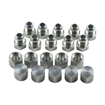 10 Pairs JIC Cap Plug Hydraulic Adapter Fitting 2408-06 For Parker