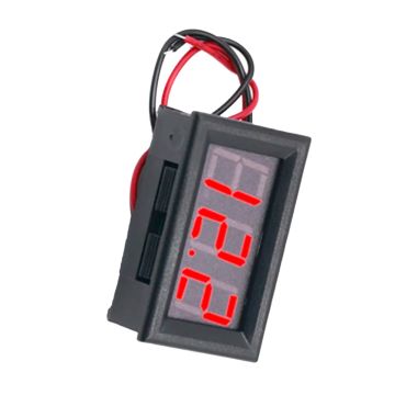 Waterproof Monitor 12V Battery Meter 2.5-30V DC Auto Gauge Digital Voltmeter LED For Golf Cart Electric Car Truck Boat