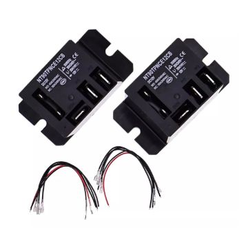 2Pcs Power Relay with Flange Mounting and 10Pcs Quick Connect Terminals Wire DC 12V 30A SPDT 1NO 1NC 240VAC NT90-DC12V-10X