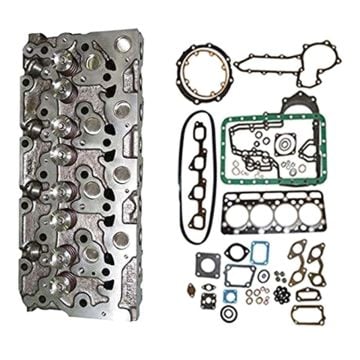 Cylinder Head Assy Valves and Full Gasket Set 16429-0304 For Kubota