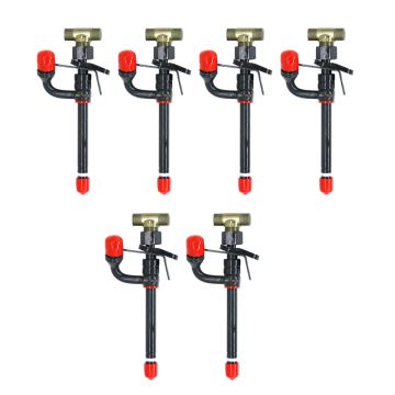 6 Pcs Pencil Fuel Injector RE38087 For John Deere