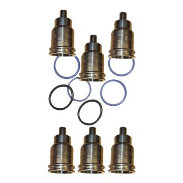 6PCS Fuel Injector Steel Sleeve Cup 21515329 For Volvo