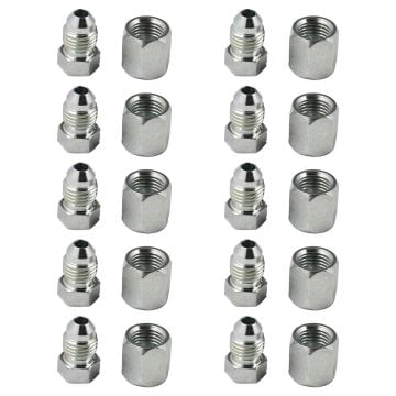 10PCS JIC-04 Cap and Plug Set 1/4" 0304-C-04 2408-04 for 7/16-20 Thread