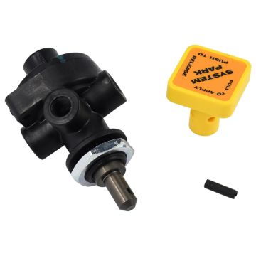 Push-Pull Parking Emergency Brake Valve KN20021 with Knob KN20903 Compatible with 1/8" NPT Port 35 PSI Pop Pressure System Park Replace H-30158 1676738C1