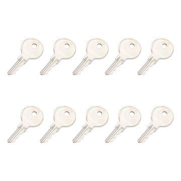 10X Universal Replacement Keys with Key Chain 751CH for Multiple Locks