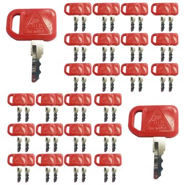 50 Pcs Red Ignition Key T209428 For John Deere