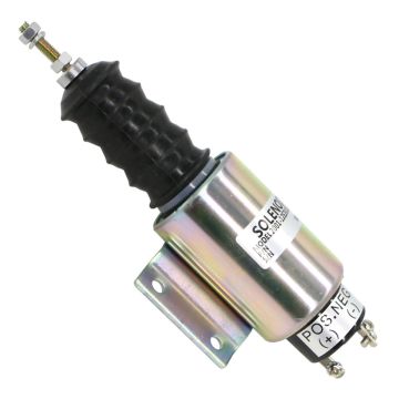 12V Fuel Stop Continuous Duty Solenoid with Dual Coils Solenoid 3 Terminals 2001-12E2U1B2A For Woodward