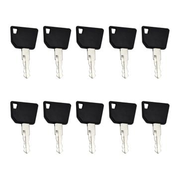 10 pcs Ignition Keys 14607 For Caterpillar